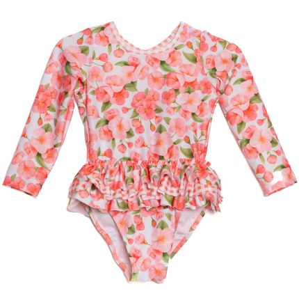 Tortue Βρεφικό Μαγιό Floral με Μανίκι S5-220-604 Lamoda.gr