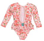 Tortue Βρεφικό Μαγιό Floral με Μανίκι S5-220-604 Lamoda.gr