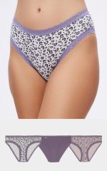 Minerva Γυναικεία Βαμβακερά Slip με Δαντέλα 96-82367 Lamoda.gr