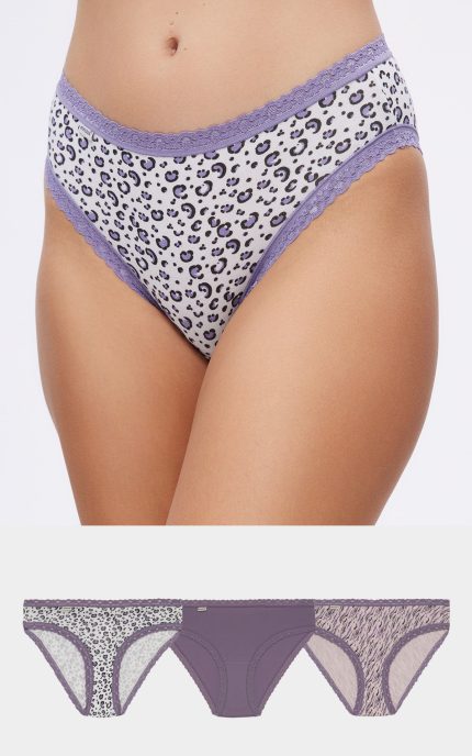 Minerva Γυναικεία Βαμβακερά Slip με Δαντέλα 96-82367 Lamoda.gr