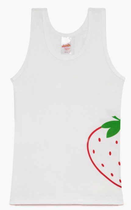 Minerva Αμάνικο Βαμβακερό Φανελάκι Strawberry 90-42637 Lamoda.gr