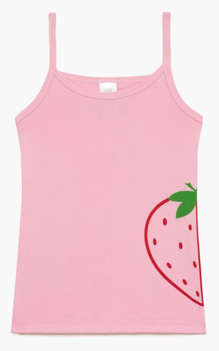 Minerva Φανελάκι Μπριτέλα με Τύπωμα Strawberry 90-42638 Lamoda.gr