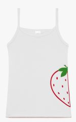 Minerva Φανελάκι Μπριτέλα με Τύπωμα Strawberry 90-42638 Lamoda.gr