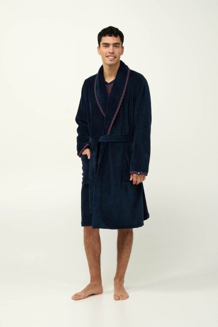 Μακριά Σταυρωτή Ανδρική Ρόμπα Fleece Vamp 23617