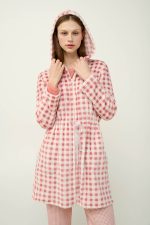 Γυναικεία Fleece Ρόμπα με Κουκούλα Vamp 23321