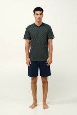 Ανδρική Βαμβακερή Πυτζάμα με Κοντό Μανίκι Vamp 23653