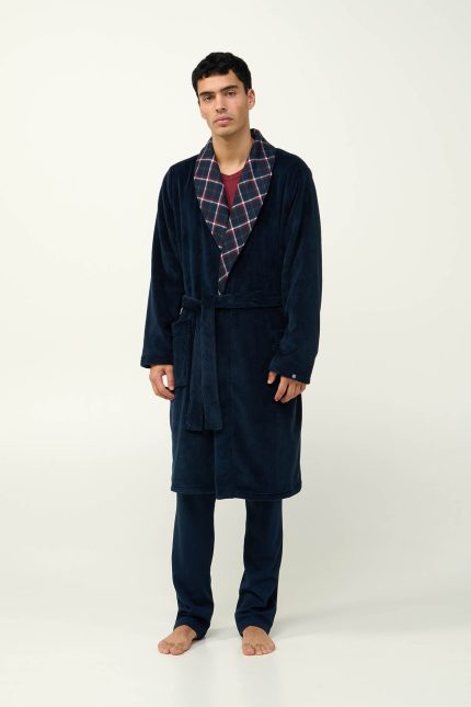 Μακριά Σταυρωτή Ανδρική Ρόμπα Fleece Vamp 23692