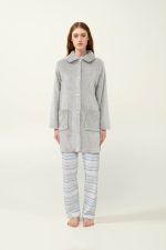 Κουμπωτή Γυναικεία Ρόμπα Fleece Vamp 23281