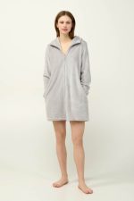 Γυναικεία Fleece Ρόμπα με Φερμουάρ Vamp 23282
