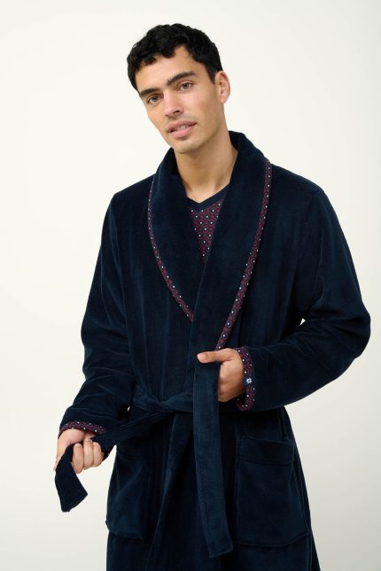 Μακριά Σταυρωτή Ανδρική Ρόμπα Fleece Vamp 23617