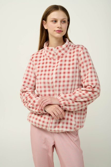 Γυναικεία Fleece Ρόμπα με Φερμουάρ Vamp 23322