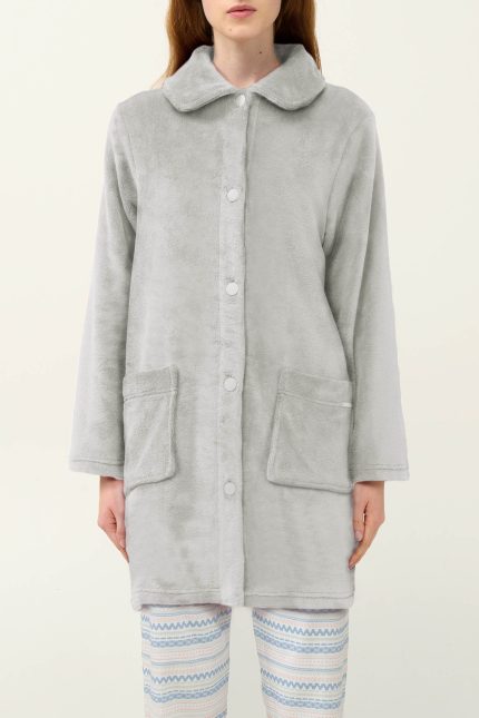 Κουμπωτή Γυναικεία Ρόμπα Fleece Vamp 23281