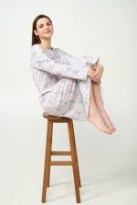 Γυναικείο Χειμερινό Νυχτικό Φούτερ με Κουμπάκια Vamp 23293