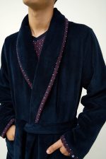 Μακριά Σταυρωτή Ανδρική Ρόμπα Fleece Vamp 23617