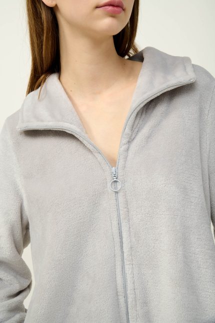 Γυναικεία Fleece Ρόμπα με Φερμουάρ Vamp 23282