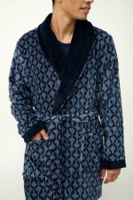 Ανδρική Σταυρωτή Fleece Ρόμπα Vamp 23780