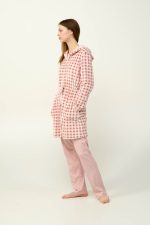 Γυναικεία Fleece Ρόμπα με Κουκούλα Vamp 23321
