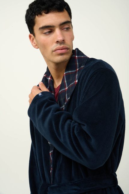 Μακριά Σταυρωτή Ανδρική Ρόμπα Fleece Vamp 23692