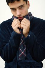 Ανδρική Σταυρωτή Fleece Ρόμπα Vamp 23691
