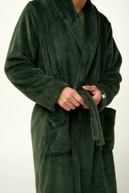 Fleece Μακριά Ανδρική Ρόμπα Vamp 23647