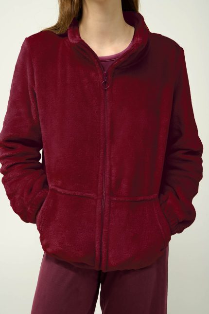 Γυναικεία Fleece Ζακέτα με Φερμουάρ Vamp 23360