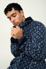 Ανδρική Σταυρωτή Fleece Ρόμπα Vamp 23780