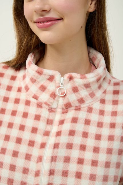 Γυναικεία Fleece Ρόμπα με Φερμουάρ Vamp 23322
