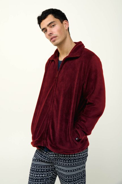 Ανδρικό Fleece Τζάκετ με Φερμουάρ Vamp 23694
