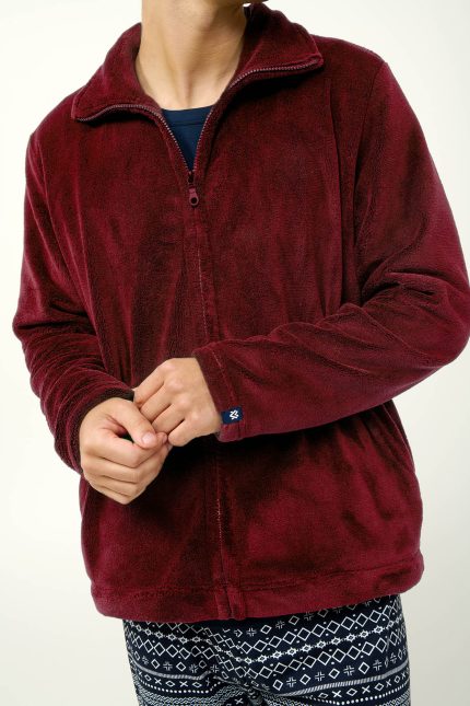 Ανδρικό Fleece Τζάκετ με Φερμουάρ Vamp 23694