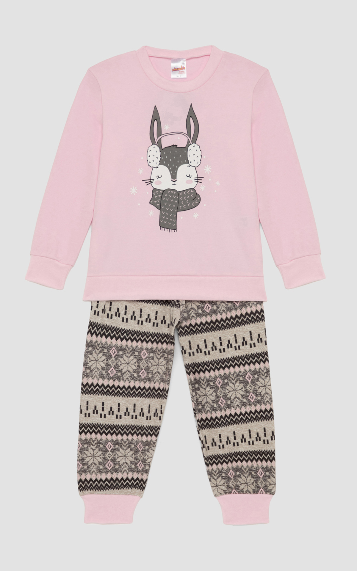 90-62385_Nordic-vrefiki-xeimerini-pyjama-minervakiag (2) Βαμβακερή Βρεφική Πυτζάμα Χειμερινή Minerva 90-62385