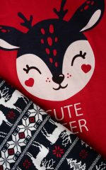 Unisex Χριστουγεννιάτικη Βρεφική Πυτζάμα Deer Minerva 90-62392