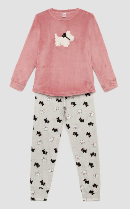Fleece Χειμερινή Παιδική Πυτζάμα Dog Love Minerva 90-62423