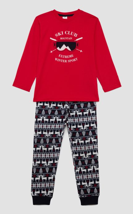 Unisex Παιδική Χειμερινή Πυτζάμα Ski Club Minerva 90-62446
