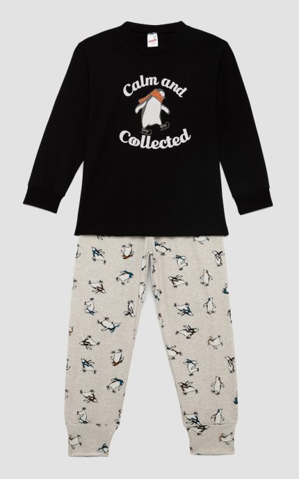 Unisex Παιδική Πυτζάμα Χειμερινή Penguin Minerva 90-62447