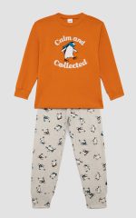 Unisex Παιδική Πυτζάμα Χειμερινή Penguin Minerva 90-62447