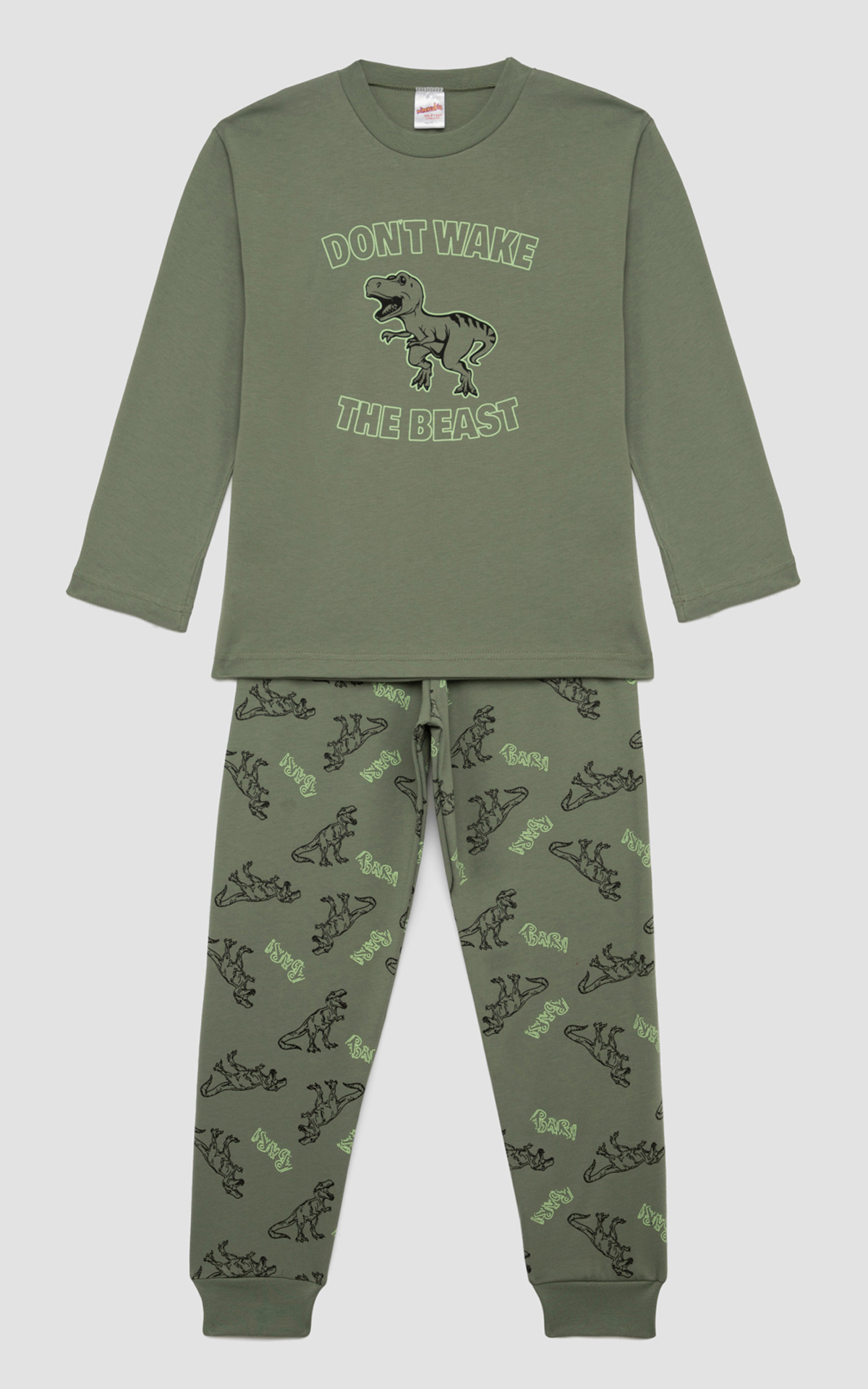 90-62449_PAIDIKI-XEIMERINI-PYJAMA-Roar -MINERVA) (4) Παιδική Χειμερινή Πυτζάμα Roar Βαμβακερή Minerva 90-62449