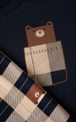 Unisex Παιδική Χειμερινή Πυτζάμα Φούτερ Minerva 90-62454