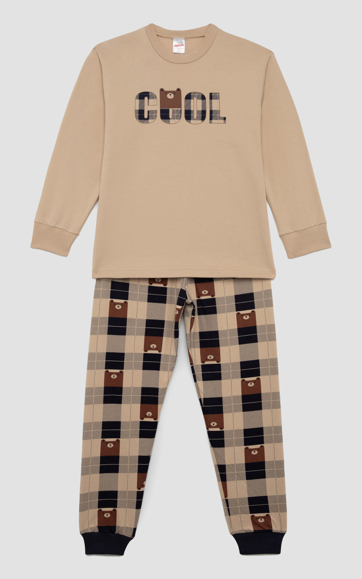 90-62454_Cool-paidiki-pyjama-fouterxeimerini-minerva (5) Unisex Παιδική Χειμερινή Πυτζάμα Φούτερ Minerva 90-62454