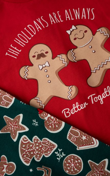 Unisex Χριστουγεννιάτικη Βρεφική Πυτζάμα Biscuit Minerva 90-62465