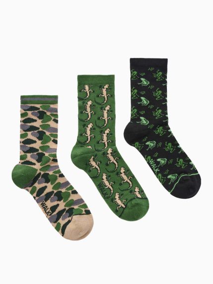 3-Pack Παιδικές Κάλτσες από Bamboo με Σχέδια Walk W1814-8