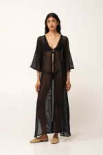 Εντυπωσιακό Maxi Mesh Φόρεμα Θαλάσσης Vamp 24514