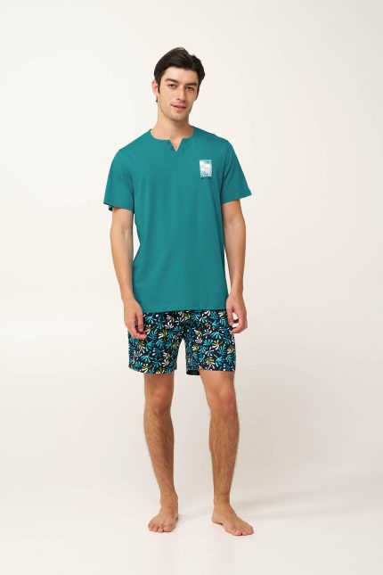 Βαμβακερή Ανδρική Tropical Πυτζάμα Vamp 24631