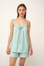 Νεανικό Βαμβακερό Kαρό Baby Doll Vamp 24359