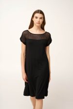Καλοκαιρινό Viscose Φόρεμα με Mesh Vamp 24511