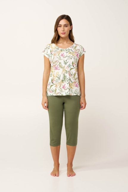 Καλοκαιρινή Γυναικεία Πυτζάμα Botanical Vamp 24150