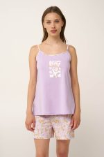 Βαμβακερό Babydoll με Τιράντες Vamp 24305