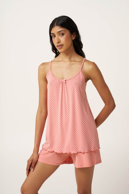 Γυναικεία Καλοκαιρινή Πυτζάμα Babydoll Vamp 24063