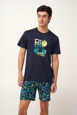 Καλοκαιρινή Ανδρική Βαμβακερή Tropical Πυτζάμα Vamp 24630
