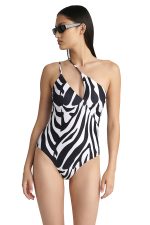 Ολόσωμο Μαγιό Animal Print με Έναν Ώμο Blu4u 25358171
