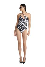Ολόσωμο Μαγιό Animal Print με Έναν Ώμο Blu4u 25358171